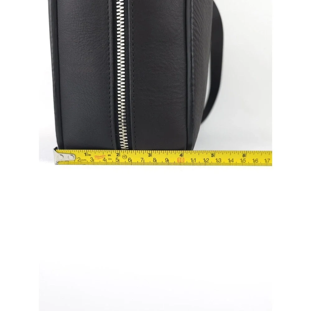 BONASTRE Leather Briefcase Shoulder Bag Black Made In Spain